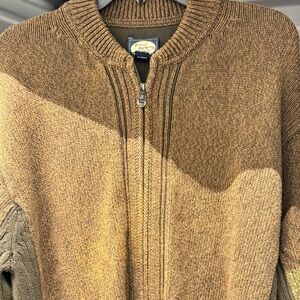 Tommy Bahama Men's Tan Zip-Up Sweater